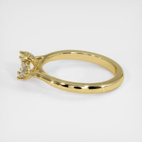 18K Yellow Gold Three Stone Ring Setting Image