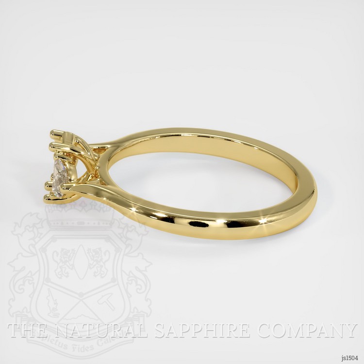 18K Yellow Gold Three Stone Ring Setting