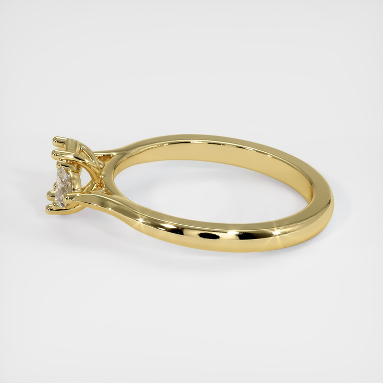 18K Yellow Gold Three Stone Ring Setting