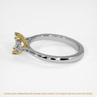 18K Yellow & White Three Stone Ring Setting Image