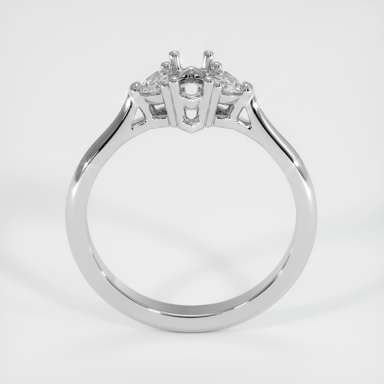 Platinum 950 Three Stone Ring Setting