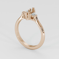 14K Rose Gold Three Stone Ring Setting Video