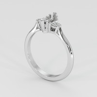 18K White Gold Three Stone Ring Setting Video