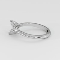 18K White Gold Three Stone Ring Setting Image