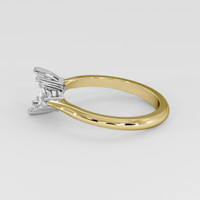 18K White & Yellow Three Stone Ring Setting Image