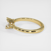 14K Yellow Gold Three Stone Ring Setting Image