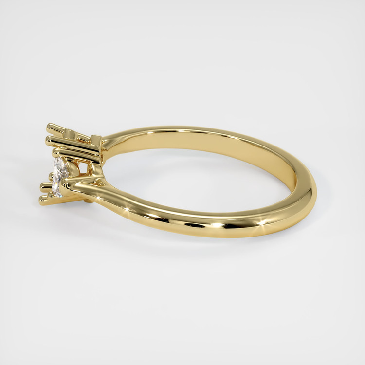 14K Yellow Gold Three Stone Ring Setting
