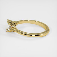 18K Yellow Gold Three Stone Ring Setting Image