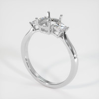18K White Gold Three Stone Ring Setting Video
