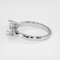 14K White Gold Three Stone Ring Setting Image