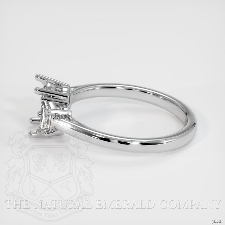Platinum 950 Three Stone Ring Setting