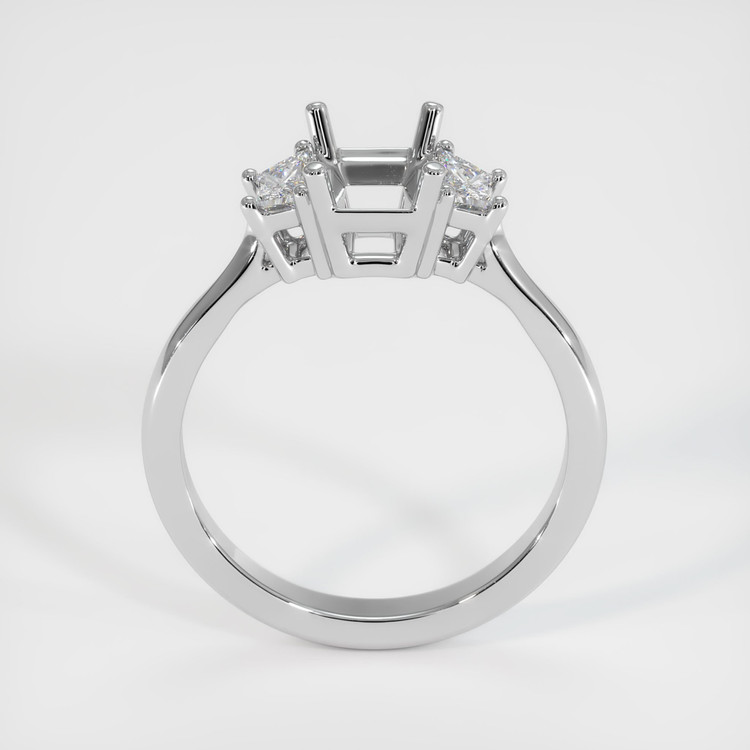Platinum 950 Three Stone Ring Setting