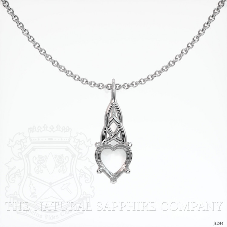 Silver Solitaire Pendant Setting