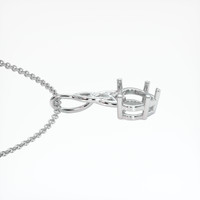 Silver Solitaire Pendant Setting Image