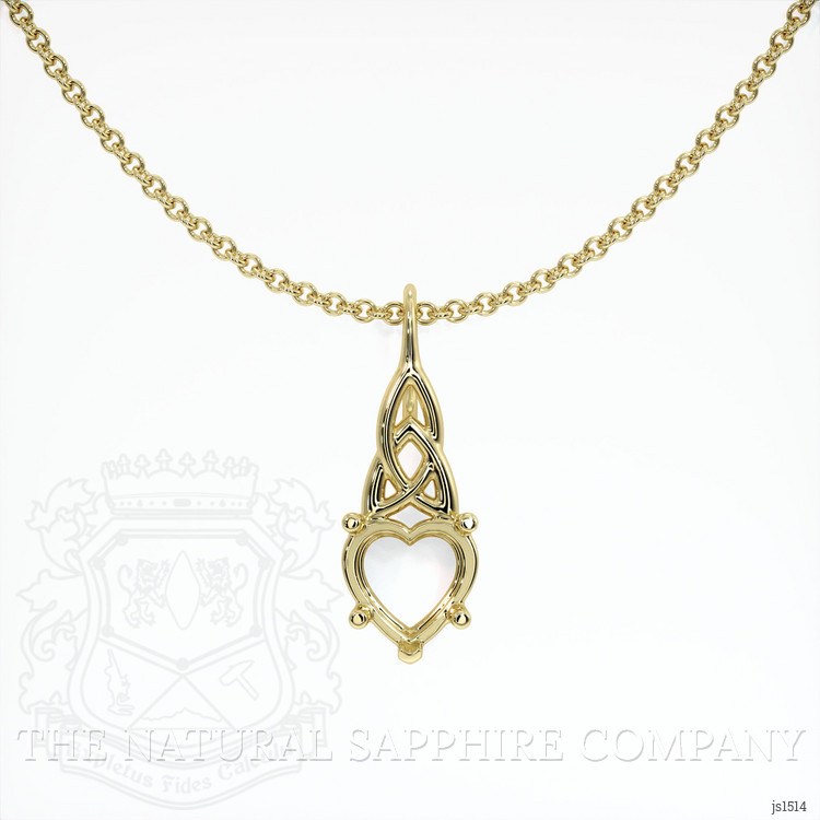 10K Yellow Gold Solitaire Pendant Setting