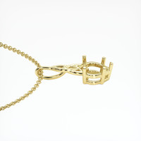 10K Yellow Gold Solitaire Pendant Setting Image