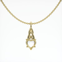 14K Yellow Gold Solitaire Pendant Setting Video