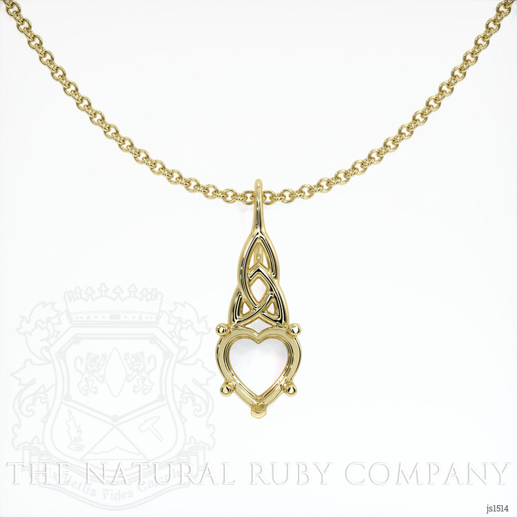 14K Yellow Gold Solitaire Pendant Setting