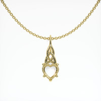 18K Yellow Gold Solitaire Pendant Setting Video