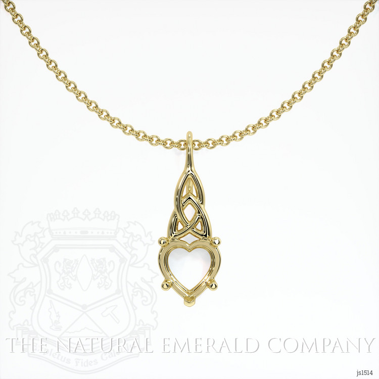 18K Yellow Gold Solitaire Pendant Setting