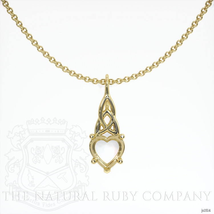 18K Yellow Gold Solitaire Pendant Setting