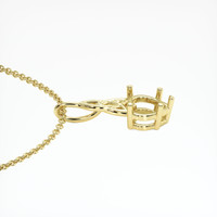 18K Yellow Gold Solitaire Pendant Setting Image