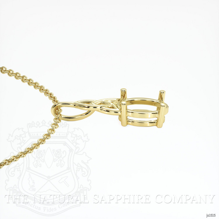10K Yellow Gold Solitaire Pendant Setting