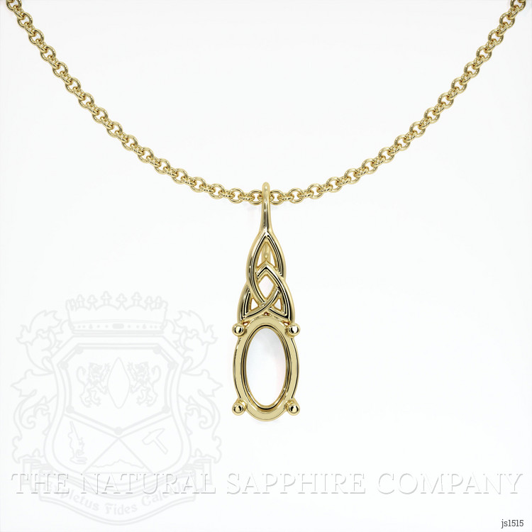 14K Yellow Gold Solitaire Pendant Setting