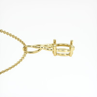 18K Yellow Gold Solitaire Pendant Setting Image