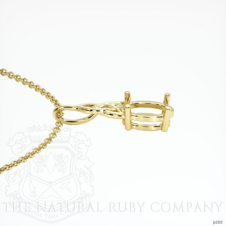 18K Yellow Gold Solitaire Pendant Setting