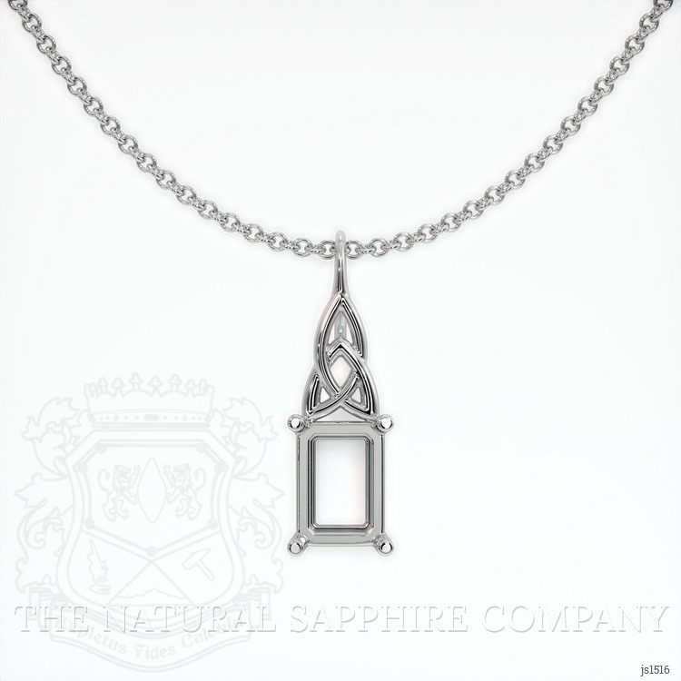 Silver Solitaire Pendant Setting