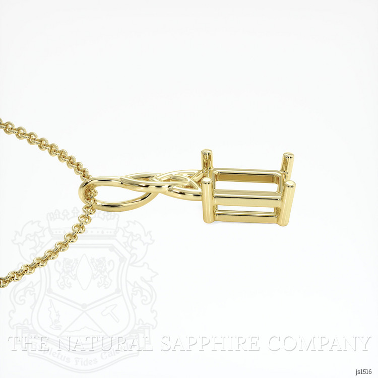 10K Yellow Gold Solitaire Pendant Setting