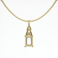 14K Yellow Gold Solitaire Pendant Setting Video
