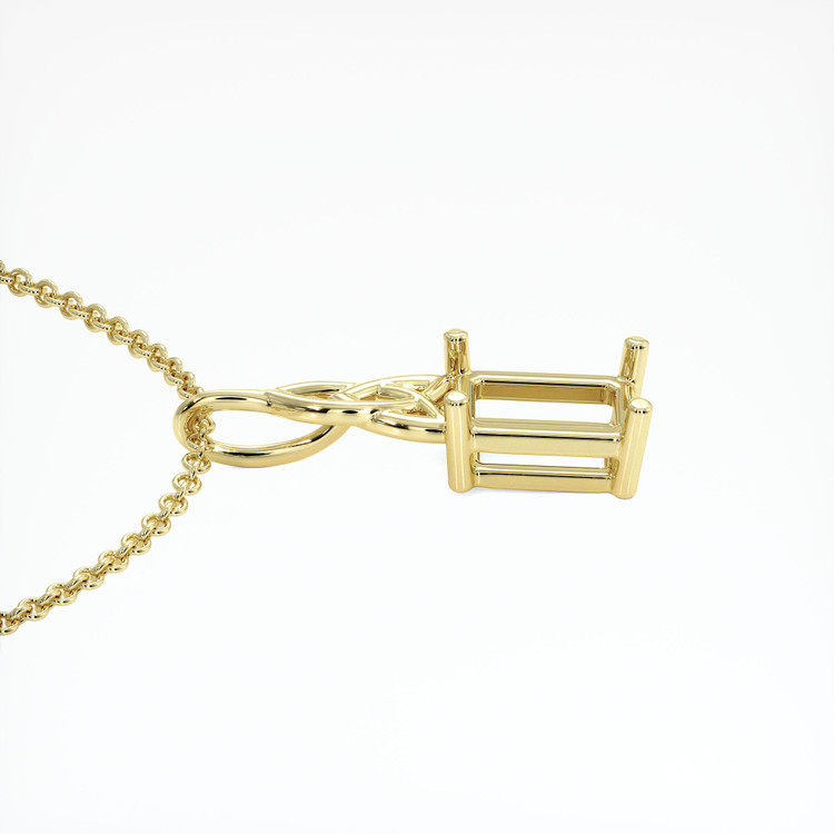 18K Yellow Gold Solitaire Pendant Setting