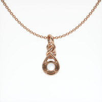 14K Rose Gold Solitaire Pendant Setting Video
