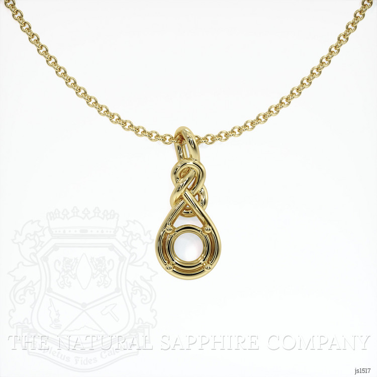 10K Yellow Gold Solitaire Pendant Setting
