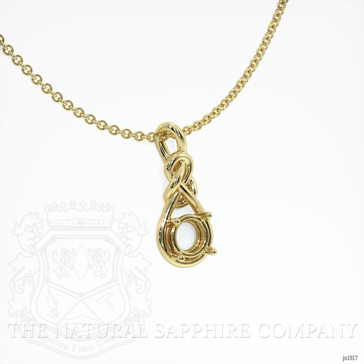 10K Yellow Gold Solitaire Pendant Setting