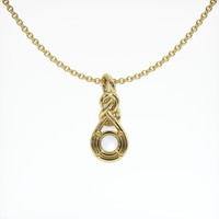 14K Yellow Gold Solitaire Pendant Setting Video