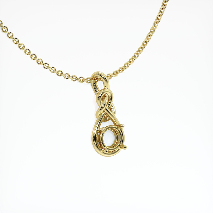 14K Yellow Gold Solitaire Pendant Setting