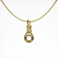 18K Yellow Gold Solitaire Pendant Setting Video