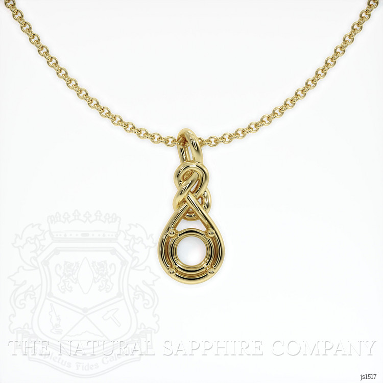 18K Yellow Gold Solitaire Pendant Setting