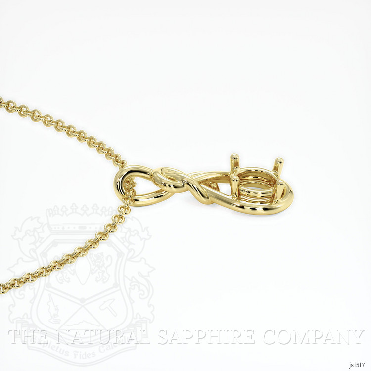 18K Yellow Gold Solitaire Pendant Setting