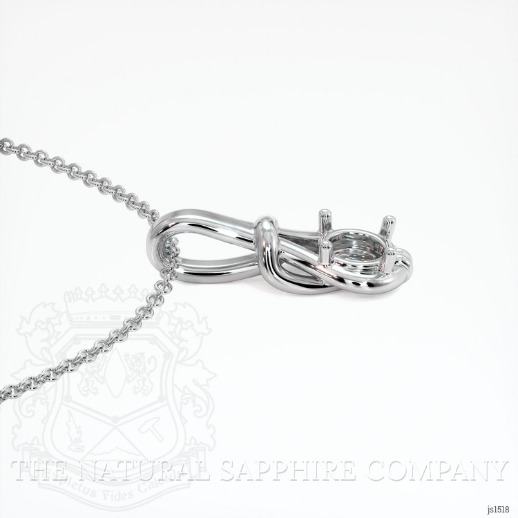 Silver Solitaire Pendant Setting