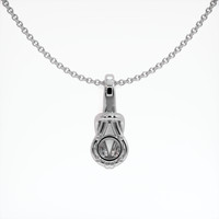 10K White Gold Solitaire Pendant Setting Video