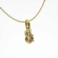 10K Yellow Gold Solitaire Pendant Setting Image