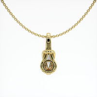 14K Yellow Gold Solitaire Pendant Setting Video