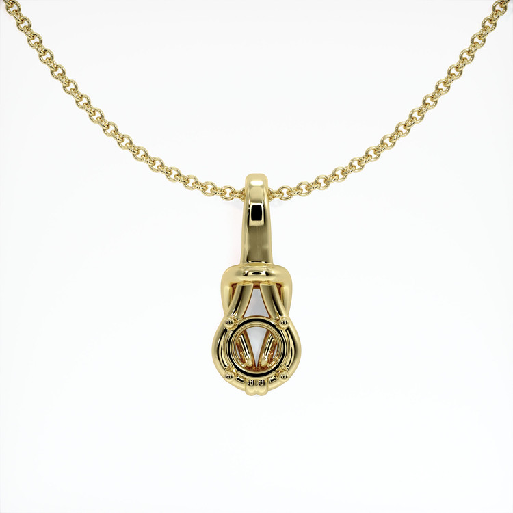 14K Yellow Gold Solitaire Pendant Setting