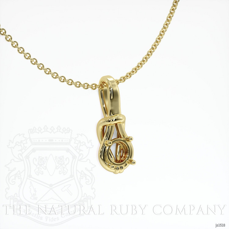 14K Yellow Gold Solitaire Pendant Setting