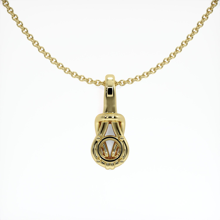 18K Yellow Gold Solitaire Pendant Setting