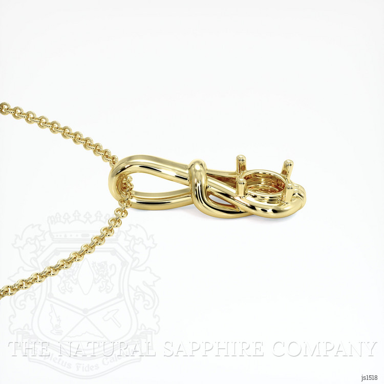 18K Yellow Gold Solitaire Pendant Setting